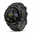&bdquo;Garmin fenix 9 Pro&ldquo; i&scaron;manusis laikrodis, &bdquo;inReach&ldquo;, 47 mm, anglies pilkos spalvos DLC titano korpusas su juodu ir akmenukų pilkos spalvos silikoniniu dirželiu