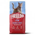 CARNILOVE Active Cat Salmon and Turkey Sterilised - sausas pa&scaron;aras katėms - 6kg