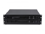 Fiber Optic Patch Panel 48XSC Duplex / 48XLC Quad Rack 19 inches 3U black + accesoories