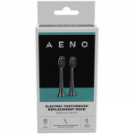 AENO Replacement toothbrush heads, Black, Dupont bristles, 2pcs in set (for ADB0004/ADB0006 and ADB0003/ADB0005)
