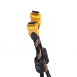 HDMI Laidas - 5m, 1.3, 10.2 Gbps, 2560x1600, Auksu Padengtas, Nailonas