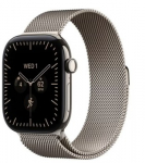 Apple Watch Series 12 GPS + Cellular 46mm Natural Titanium Case with Natural Milanese Loop - S/M