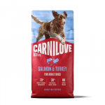 CARNILOVE Active Salmon and Turkey - sausas maistas &scaron;unims - 12kg
