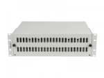 Fiber Optic Patch Panel 48XSC Duplex / 48XLC Quad Rack 19 inches 3U grey + accesoories