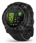 Garmin Instinct 3 - 45mm AMOLED juodas i&scaron;manusis laikrodis su juodu dirželiu