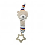 Toy with sound - Teddy bear with a balloon 17 cm