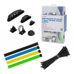 Cable organizer set in box, 8 items