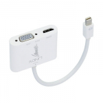 Adapteris - LINDY Mini DisplayPort į HDMI ir VGA keitiklis 3840x2160 60Hz