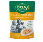 OASY More Love Chicken with sweet potatoes - &scaron;lapias kačių maistas - 70g