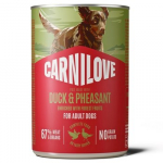 CARNILOVE Dog Duck and Pheasant - drėgnas pa&scaron;aras &scaron;unims - 400g