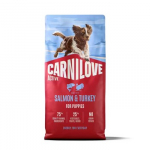 CARNILOVE Active Puppy Salmon and Turkey - sausas maistas &scaron;unims - 12kg