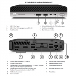 HP Renewed Grade A | ProDesk 400 G4 | Intel Core i3 | i3-8100T | 8 GB | SSD | 128 GB | Intel UHD Graphics 630 | Windows 11 Pro