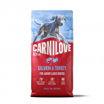 CARNILOVE Active Junior Salmon and Turkey Large - sausas maistas &scaron;unims - 12kg