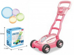 Soap bubble mower light b/o, pink
