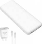 Platinet power bank + USB charger 10000mAh Kit PMPB10SETW, white