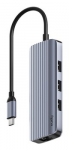 Cudy UH606 knyginių kompiuterių dokas / jungčių replikatorius Vielinis USB 3.2 Gen 1 (3.1 Gen 1) Type-C Pilka, Sidabras