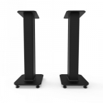 KANTO AUDIO 26" TALL FILLABLE SPEAKER STANDS WITH ISOLATION FEET - BLACK (PAIR)