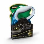 HILTON Smart dog L (30kg) - automatinis pavadėlis - tamsiai mėlyna-pilka - 5 m