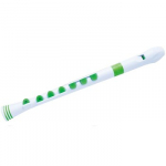 NUVO Recorder+ sopraninis tiesusis fleitas, baltos ir žalios spalvos