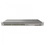 Mikrotik Wired Ethernet Router RB1100x4, 1U Rackmount, Quad core 1.4GHz CPU, 1 GB RAM, 128 MB, 13xGigabit LAN, 1xSerial console port RS232, PCB Temperature and Voltage Monitor, IP20, RouterOS L6 | Wired Ethernet Router | RB1100AHx4 | No Wi-Fi | Mbit/ ...