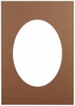 Passepartout 21x29.7, bronze oval