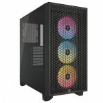 CORSAIR 3000D RGB Tempered Glass Mid Tower Black