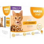 IAMS Delights Kitten Chicken in gravy - &scaron;lapias kačių maistas - 12 x 85g