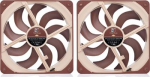 NOCTUA 140 mm NF-A14x25 G2 PWM Sx2 PP (2 vnt. ventiliatorių)