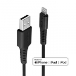 USB kabelis - LINDY USB Type A į Lightning Laidas, M/M, 480Mbps, 1 m, Juodas