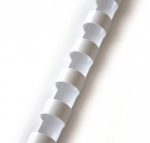 Spiralė įri&scaron;imui Forpus plastikinė 8 mm, balta (100 vnt.)