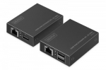DIGITUS HDMI KVM Extender Set 4K/30Hz 40/70 m PoC CAT Black