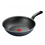 TEFAL Pan | H0561942 | Wok | Diameter 28 cm | Suitable for induction hob | Fixed handle | Black