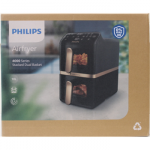SALE OUT. Philips NA462/70 Dual Basket Airfryer 4000 Series, 10 L, Black/Copper | Philips Dual Basket Airfryer | NA462/70 4000 Series | Power 2750 W | Capacity 10 L | Rapid Air technology | Black | DAMAGED PACKAGING