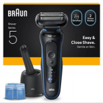 Braun Series 5, Wet and Dry, juoda/mėlyna - Barzdaskutė