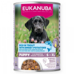 EUKANUBA Life Care Puppy Rich in trout and sweet potatoes - drėgnas ėdalas &scaron;unims - 400g