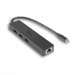I-TEC USB C Slim HUB 3 Port with Gigabit Ethernet Adapter ideal for New Macbook Macbook Pro 2016 etc. compatible with Thunderbolt 3