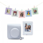 instax mini 12 priedų rinkinys (DĖKLAS, ALBUMAS, RĖMELIAI SU SEGTUKAIS); CLAY WHITE