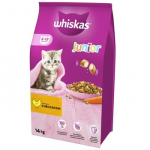 WHISKAS Junior with chicken - sausas kačių maistas - 14kg