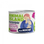 ANIMAL ISLAND Everyday Veal and rabbit for kittens - &scaron;lapias kačių maistas - 185g