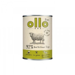 OLLO Pure Beef and Green tripe - drėgnas ėdalas &scaron;unims - 400g