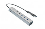 i-tec USB-C/USB-A Charg ing Metal HUB 7 ports