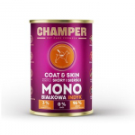 CHAMPER Coat and Skin Monoprotein Turkey - drėgnas ėdalas &scaron;unims - 400g