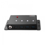 USB Hub - LINDY 4 Prievadų USB 3.0 Metalinis Hub 5Gbps su Montavimo Laikikliais