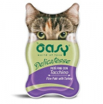 OASY Delicatesse Fine pat&eacute; with Turkey - &scaron;lapias kačių maistas - 85g
