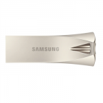 SAMSUNG BAR Plus USB Type-A 64GB 300 MB/s read 110 MB/s write resistant USB 3.1 Champagne Silver with key ring