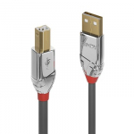 USB kabelis - LINDY Cromo Line USB 2.0 Type A į B Laidas, 7.5 m, Pilkas