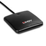I&scaron;manusis Kortelių Skaitytuvas - LINDY USB 2.0 I&scaron;manusis Kortelių Skaitytuvas, Juodas