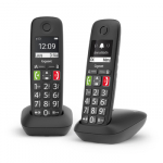 Belaidis telefonas - Gigaset E290 Duo 2" Ekranas, 150 Kontaktų, Skambučių Blokavimas Juodas