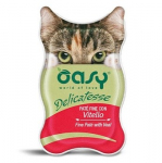 OASY Delicatesse Fine pat&eacute; with Veal - &scaron;lapias kačių maistas - 85g