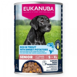 EUKANUBA Life Care Senior Rich in trout with sweet potatoes - drėgnas ėdalas &scaron;unims - 400g